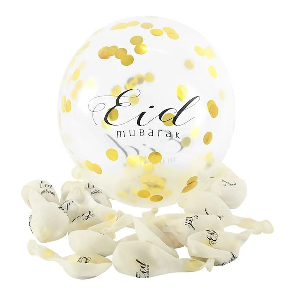 Eid Mubarak confetti balloon 10pk