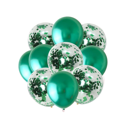 Green Party Balloon Sets 10pk