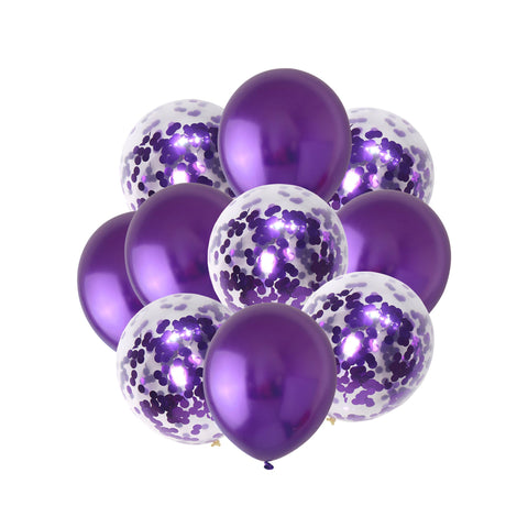 Purple Party Balloon Sets 10pk