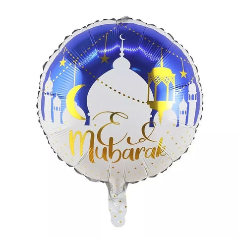 Eid Mubarak Round Foil Helium Compatible Balloon