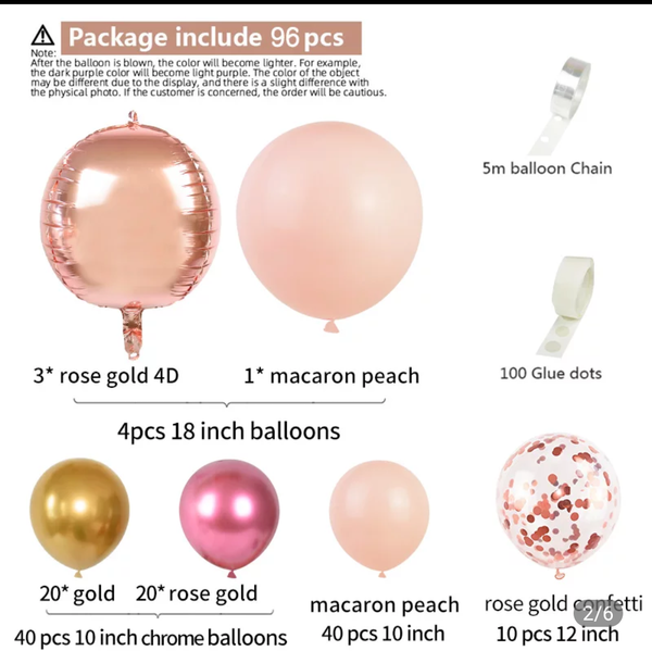 Balloon garland kit -Pink